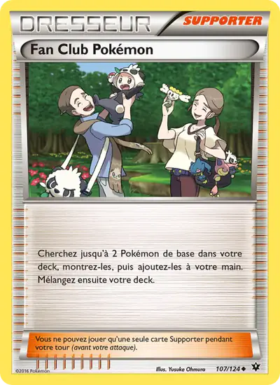 Image de la carte Pokemon Fan Club Pokémon 107/124