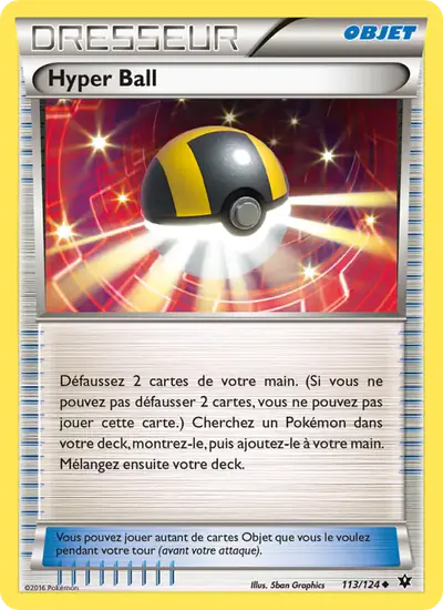 Image de la carte Pokemon Hyper Ball 113/124
