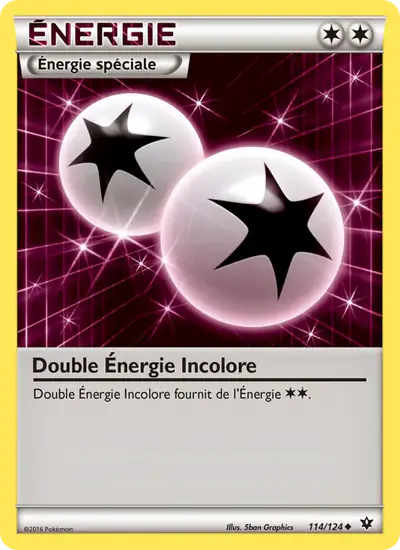 Image de la carte Pokemon Double Énergie Incolore 114/124