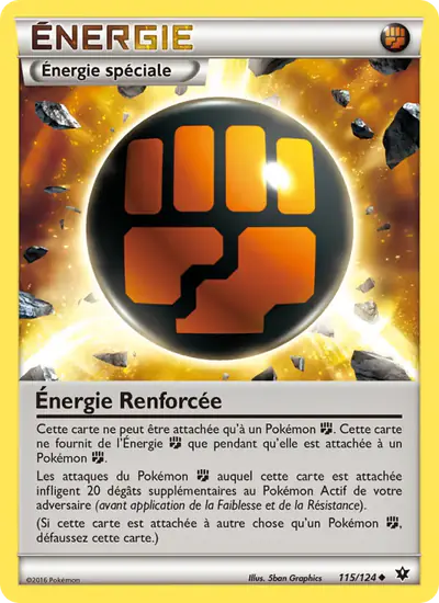 Image de la carte Pokemon Énergie Renforcée 115/124