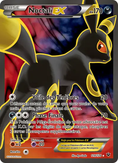 Image de la carte Pokemon Noctali EX 119/124