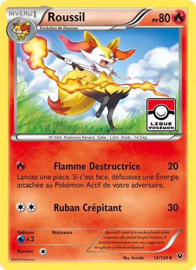Image de la carte Pokemon Roussil 12/124