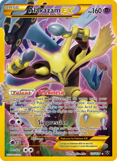 Image de la carte Pokemon Alakazam EX 125/124