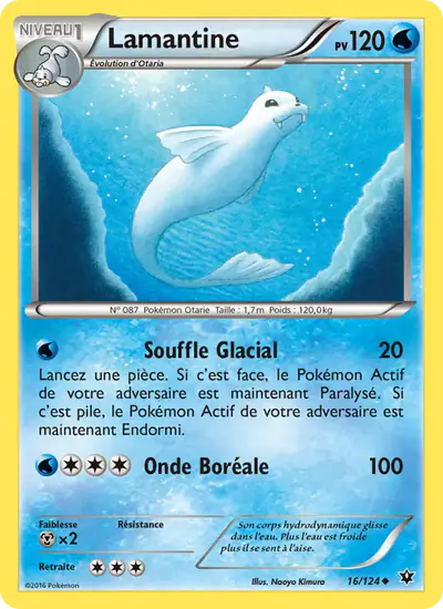 Image de la carte Pokemon Lamantine 16/124