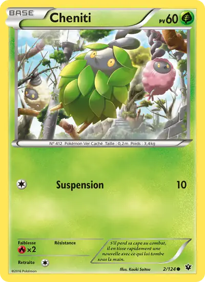 Image de la carte Pokemon Cheniti 2/124