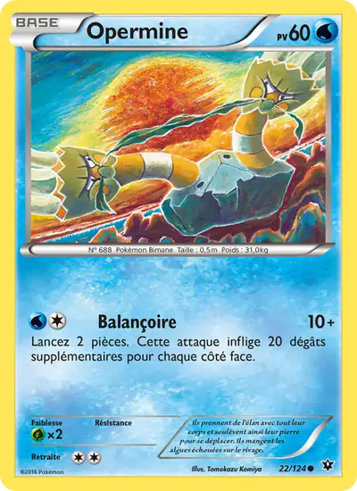 Image de la carte Pokemon Opermine 22/124