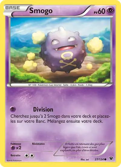 Image de la carte Pokemon Smogo 27/124