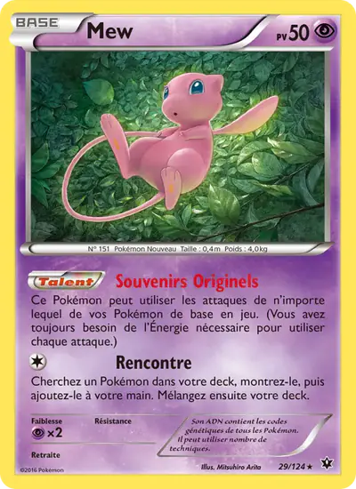 Image de la carte Pokemon Mew 29/124