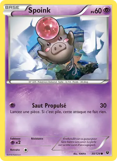 Image de la carte Pokemon Spoink 30/124