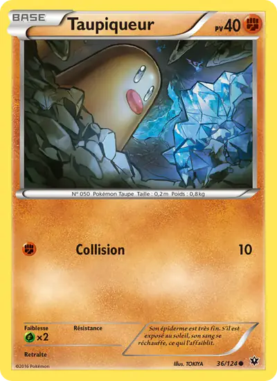 Image de la carte Pokemon Taupiqueur 36/124