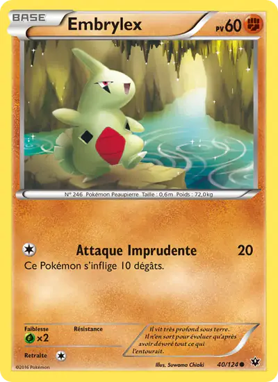 Image de la carte Pokemon Embrylex 40/124