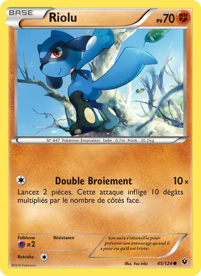 Image de la carte Pokemon Riolu 45/124