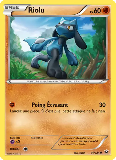 Image de la carte Pokemon Riolu 46/124