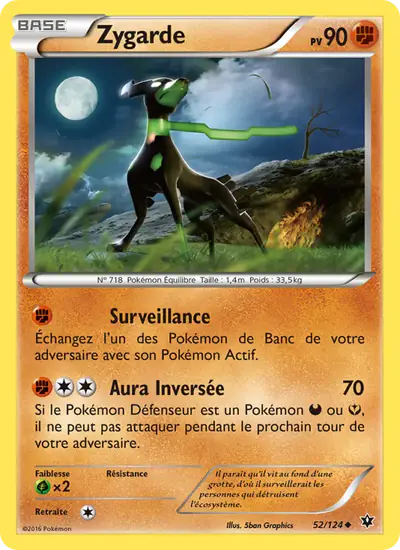 Image de la carte Pokemon Zygarde 52/124