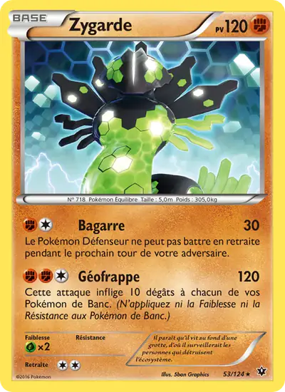 Image de la carte Pokemon Zygarde 53/124