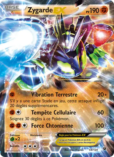 Image de la carte Pokemon Zygarde EX 54/124