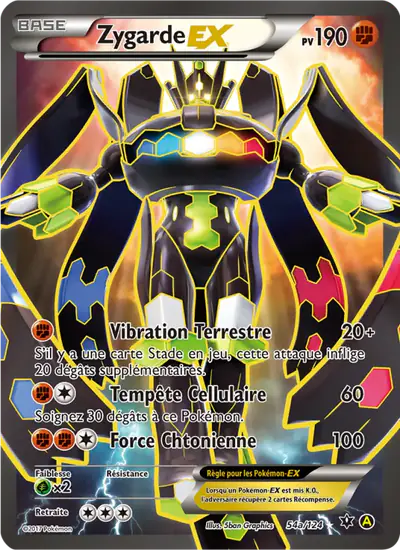 Image de la carte Pokemon Zygarde EX 54a/124