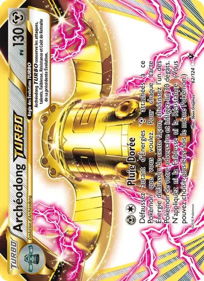 Image de la carte Pokemon Archéodong TURBO 62/124