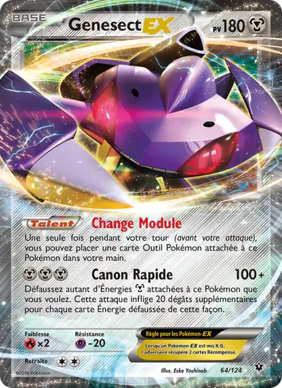 Image de la carte Pokemon Genesect EX 64/124