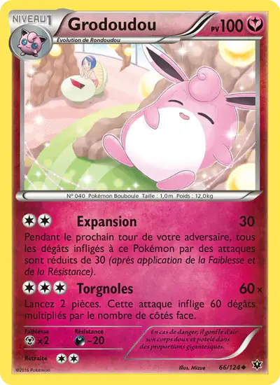 Image de la carte Pokemon Grodoudou 66/124
