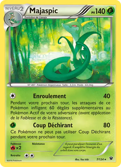 Image de la carte Pokemon Majaspic 7/124