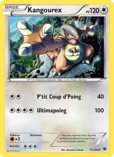 Image de la carte Pokemon Kangourex 75/124