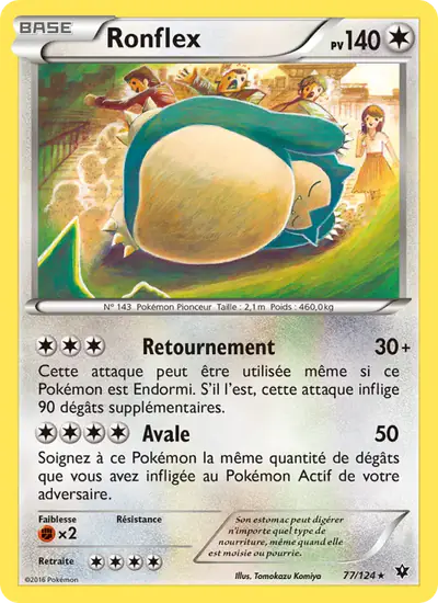 Image de la carte Pokemon Ronflex 77/124