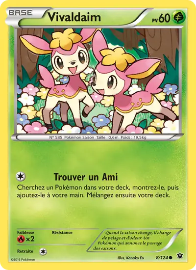 Image de la carte Pokemon Vivaldaim 8/124