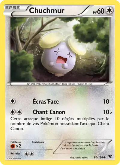 Image de la carte Pokemon Chuchmur 80/124