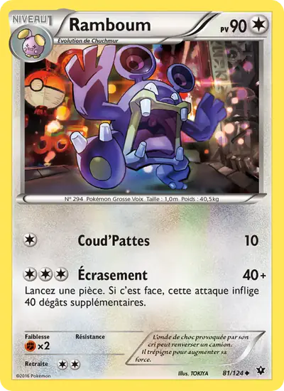 Image de la carte Pokemon Ramboum 81/124