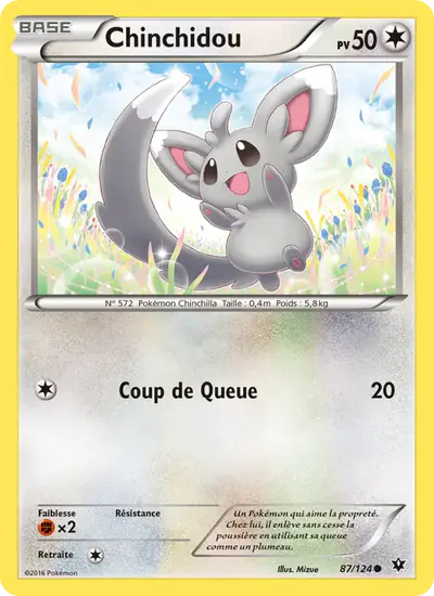 Image de la carte Pokemon Chinchidou 87/124