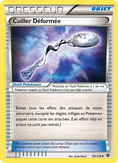Image de la carte Pokemon Cuiller Déformée 93/124