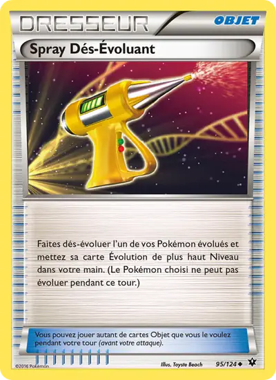 Image de la carte Pokemon Spray Dés-Évoluant 95/124