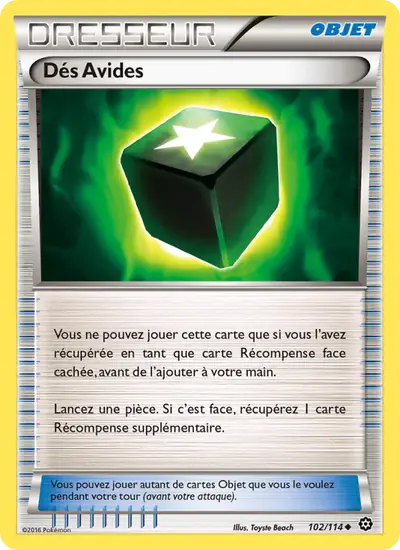 Image de la carte Pokemon Dés Avides 102/114