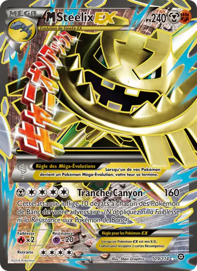 Image de la carte Pokemon M Steelix EX 109/114