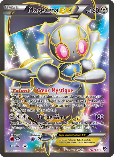 Image de la carte Pokemon Magearna EX 110/114