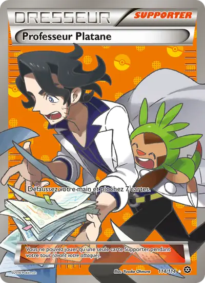 Image de la carte Pokemon Professeur Platane 114/114