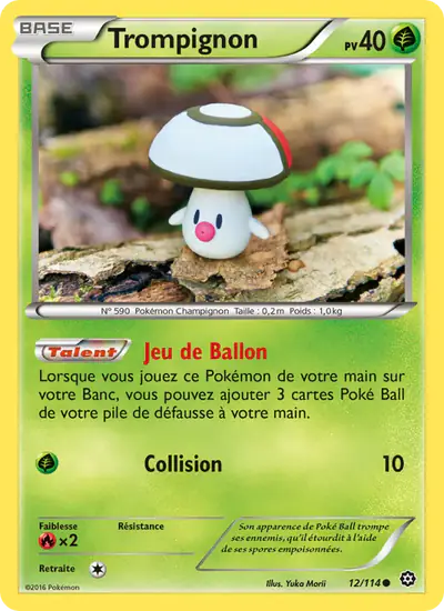 Image de la carte Pokemon Trompignon 12/114