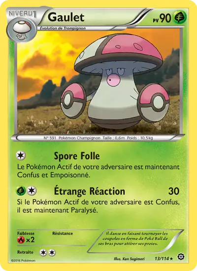 Image de la carte Pokemon Gaulet 13/114