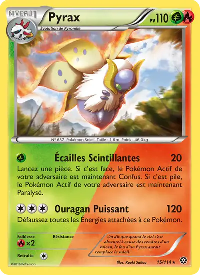 Image de la carte Pokemon Pyrax 15/114