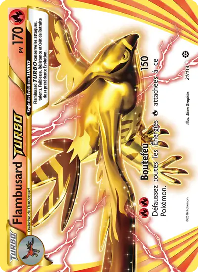 Image de la carte Pokemon Flambusard TURBO 21/114
