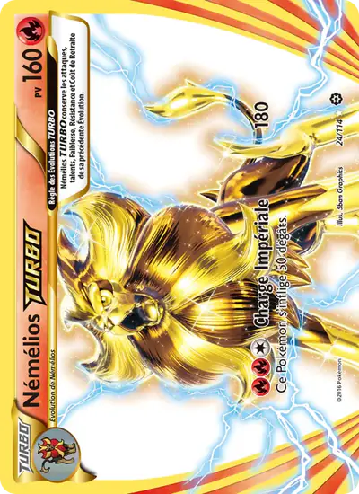 Image de la carte Pokemon Némélios TURBO 24/114