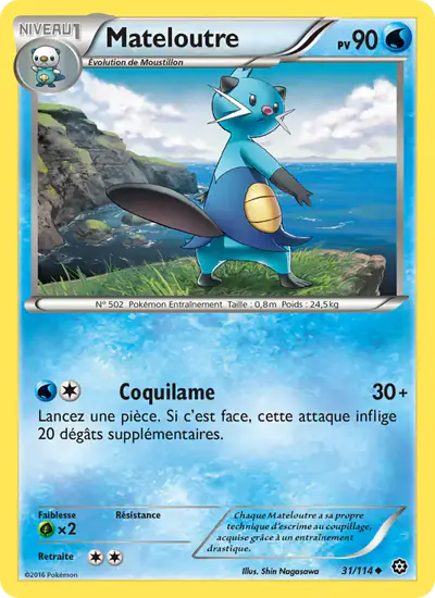 Image de la carte Pokemon Mateloutre 31/114