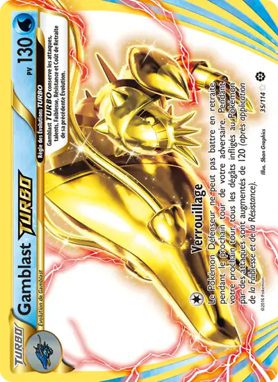 Image de la carte Pokemon Gamblast TURBO 35/114