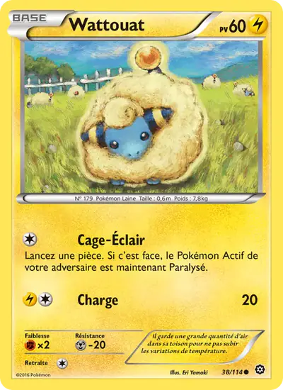 Image de la carte Pokemon Wattouat 38/114
