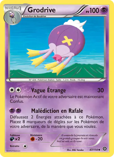 Image de la carte Pokemon Grodrive 47/114