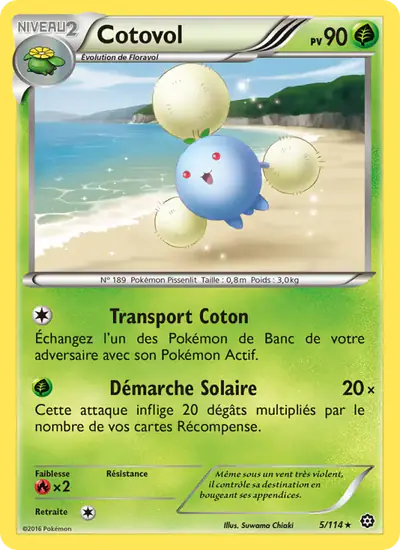 Image de la carte Pokemon Cotovol 5/114