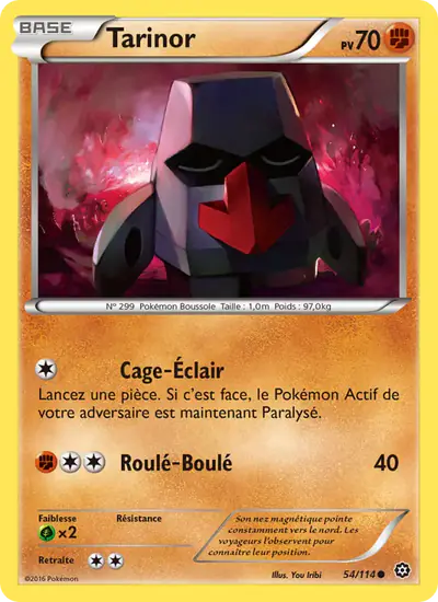 Image de la carte Pokemon Tarinor 54/114