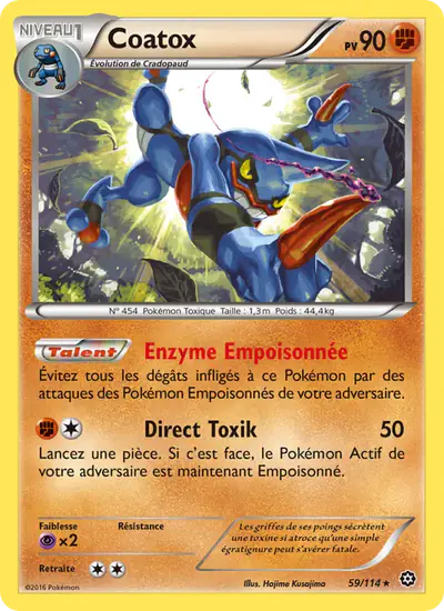 Image de la carte Pokemon Coatox 59/114