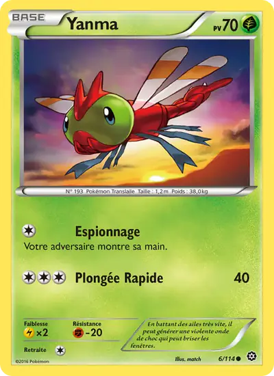 Image de la carte Pokemon Yanma 6/114